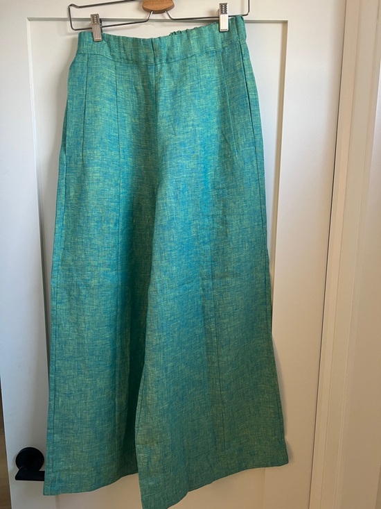 Elk Pants - Elk Teal French Linen wide leg pants and top